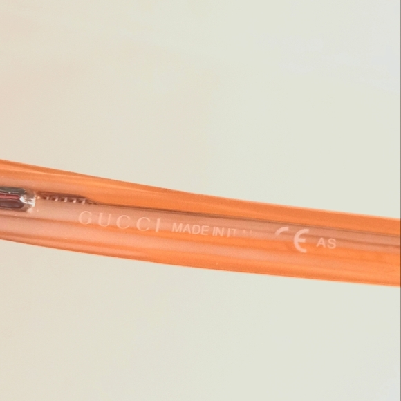 Vintage Gucci Eyeglasses GG 3151 RS8 Brown Coral Rectangular Frame Eyeglasses - Picture 6 of 10